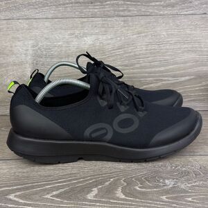 Oofos Oomg Sport LS Men’s Sz 13/EU 46 Black Low Top Lace Up Recovery Sneakers